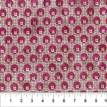 Banyan 83098-27 DOT PLAID - Plum Berry 45" Fabric Per Yard Fabric Fanatics