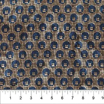 Banyan 83098-48 DOT PLAID - Denim 45" Fabric Per Yard Fabric Fanatics