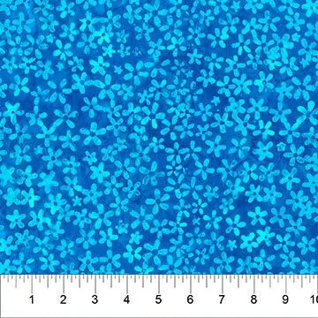 Banyan 83283-44 ARCTIC FUN Tossed Flower - Got the Blues 45" Fabric Per Yard Fabric Fanatics