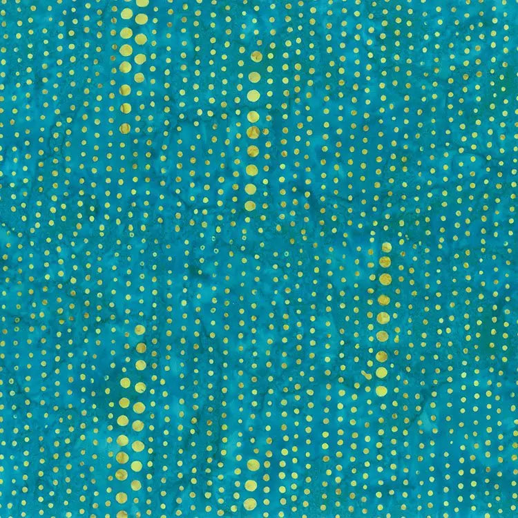 Banyan 83343-62 BOHO SPIRIT - Line Dot - Turquoise 45" Fabric Per Yard Fabric Fanatics