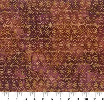 Banyan 83351-27 - TILE FUSION - Diamond Dot - Cabernet 45" Fabric Per Yard Fabric Fanatics