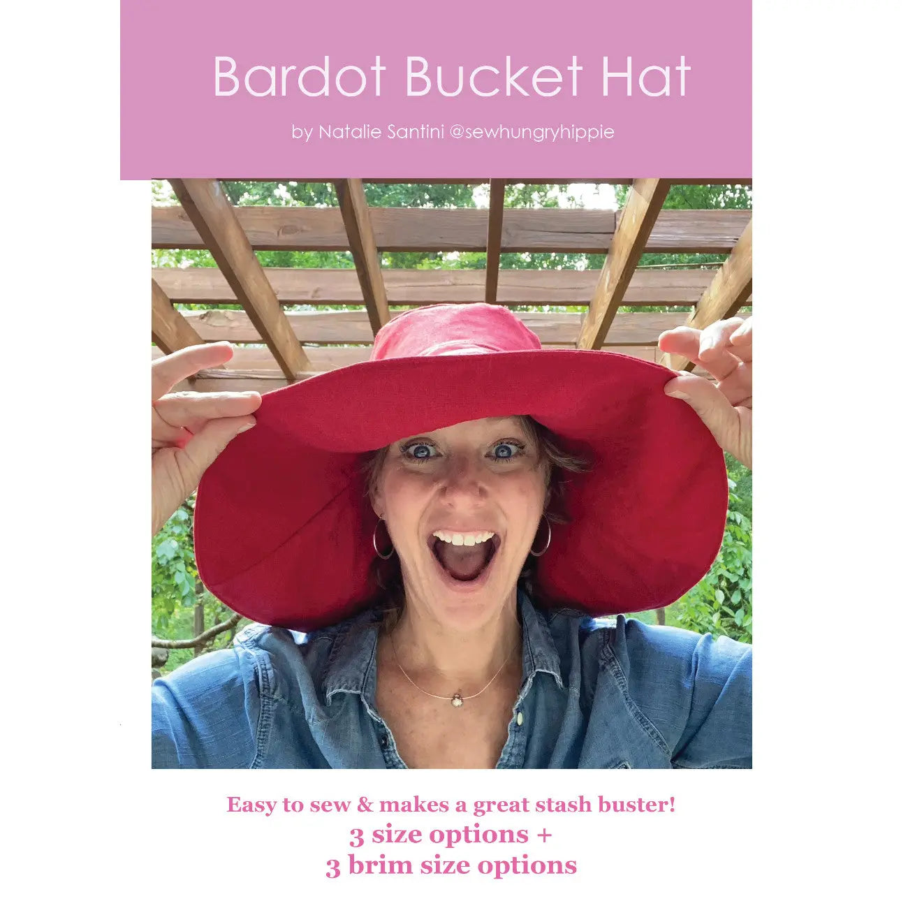 Bardot Bucket Hat Sewing Pattern - Linda's Electric Quilters