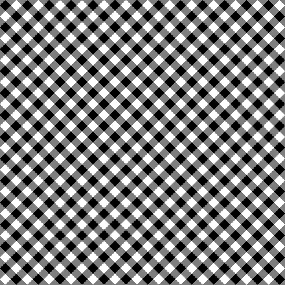 Barely Basics Gingham Quilting Cuddle Black Fabric Per Yard
