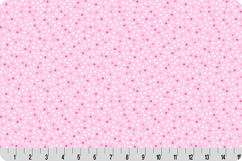 Barely Basics Lots a Dots Quilting Cuddle Blush Fabric Per Yard
