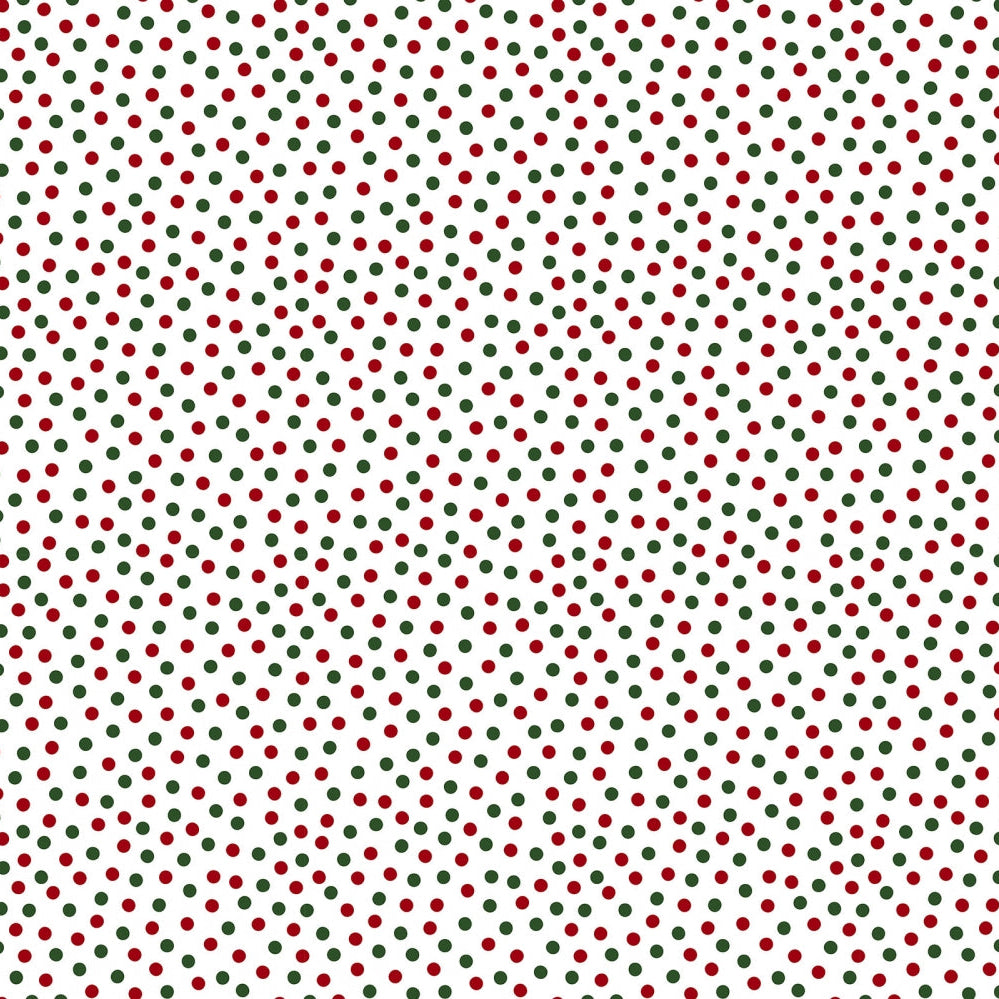 Barely Basics Lots a Dots Quilting Cuddle Christmas Fabric Per Yard