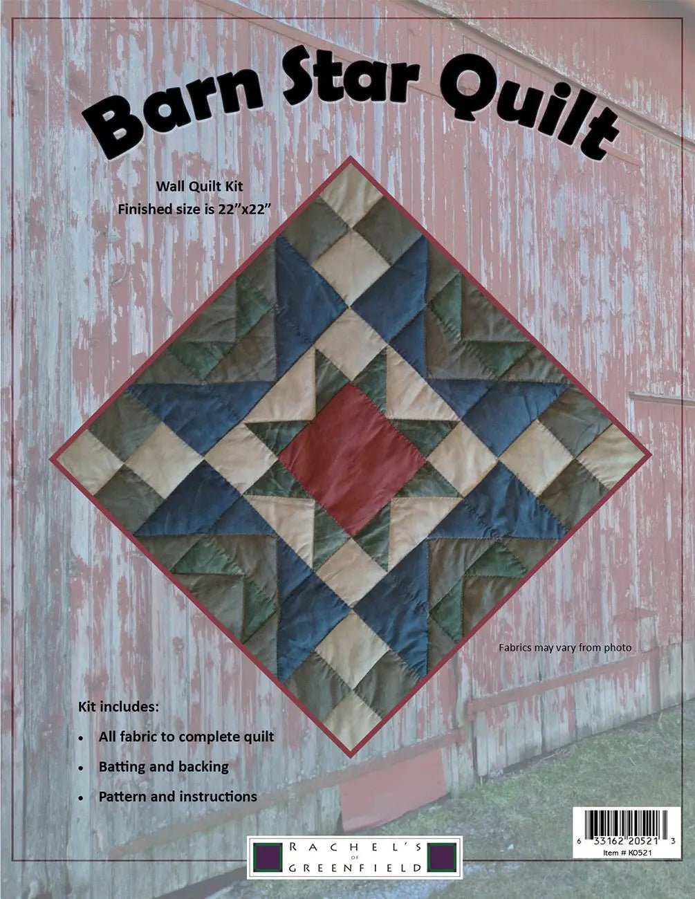 Barn Star Quilt Kit