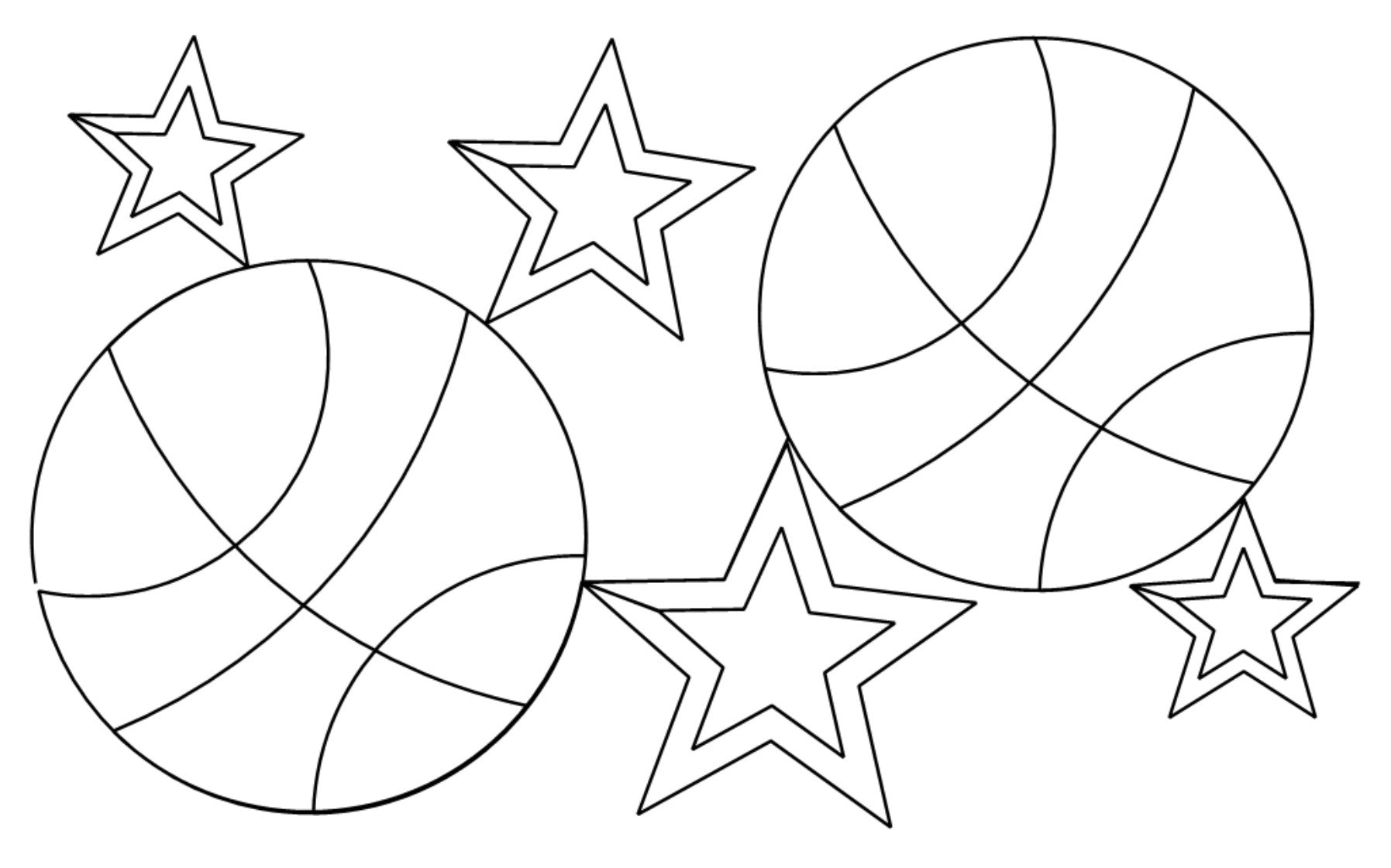 Basketball Digital E2E Wildflower Quilting Pantograph Close Up