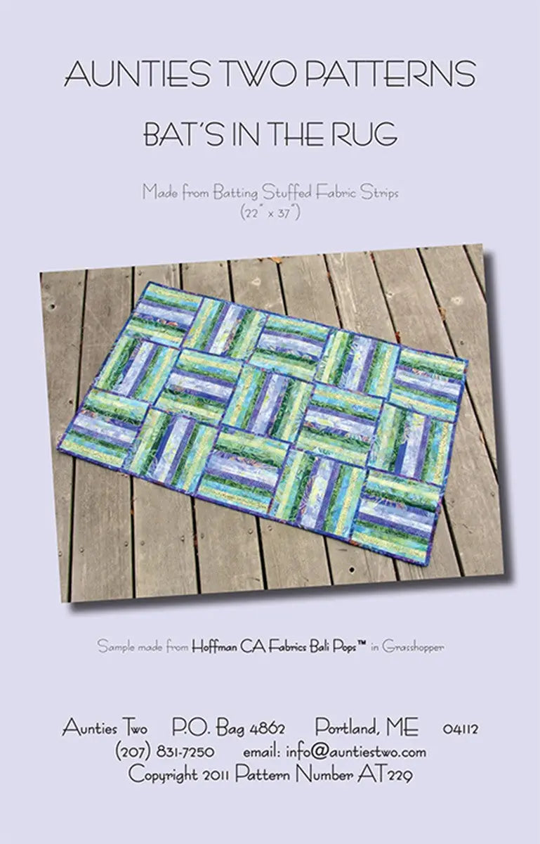 Bats In the Rug - Linda's Electric Quilters