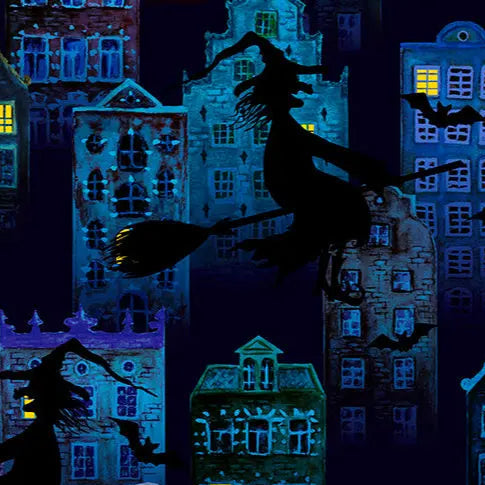 Batty Witch Digital Cuddle Multi Fabric per yard Shannon Fabrics