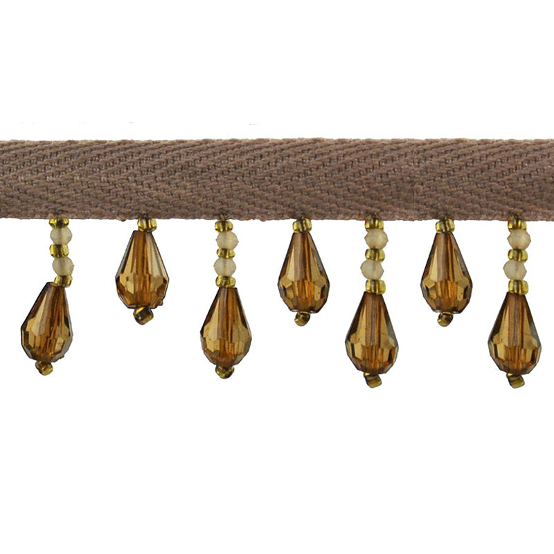 Beaded Fringe - 1 1/2" width (15 Yard Roll) - BB-902-10/10 Gold