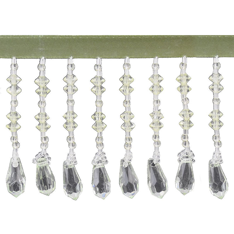 Beaded Fringe - 2 1/2" width (15 Yard Roll) - BB-905-14 Mint