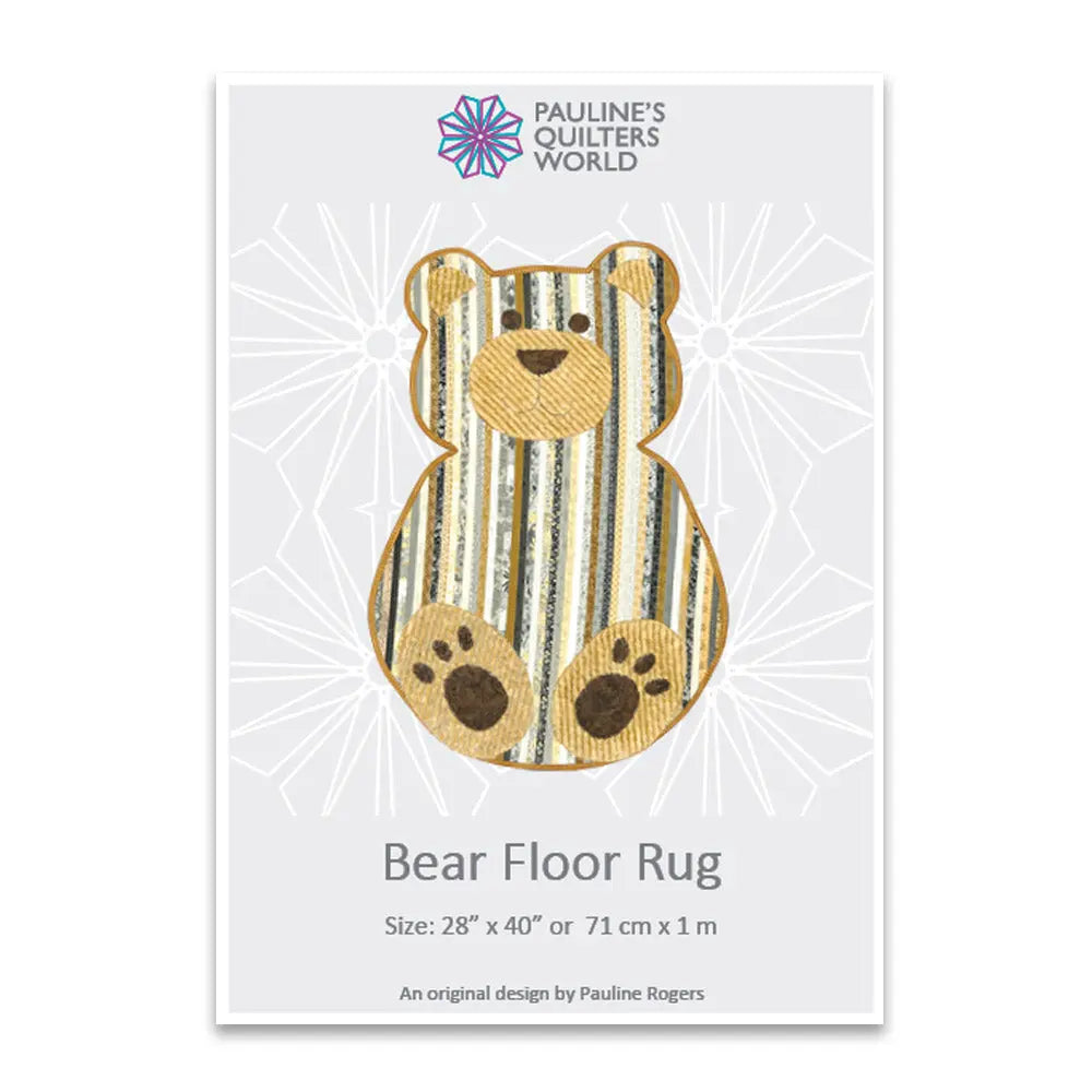 Bear Floor Rug Pattern - Linda's Electric Quilters
