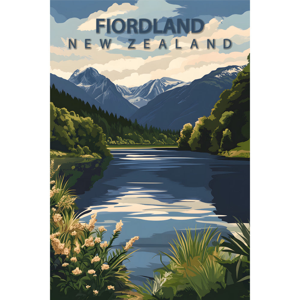Beautiful Places Travel Poster Fabric Panel 1