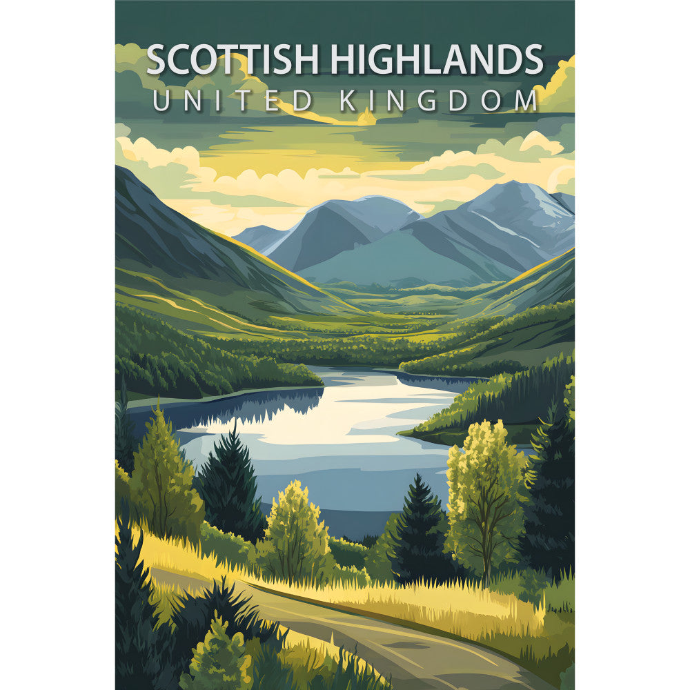 Beautiful Places Travel Poster Fabric Panel 10