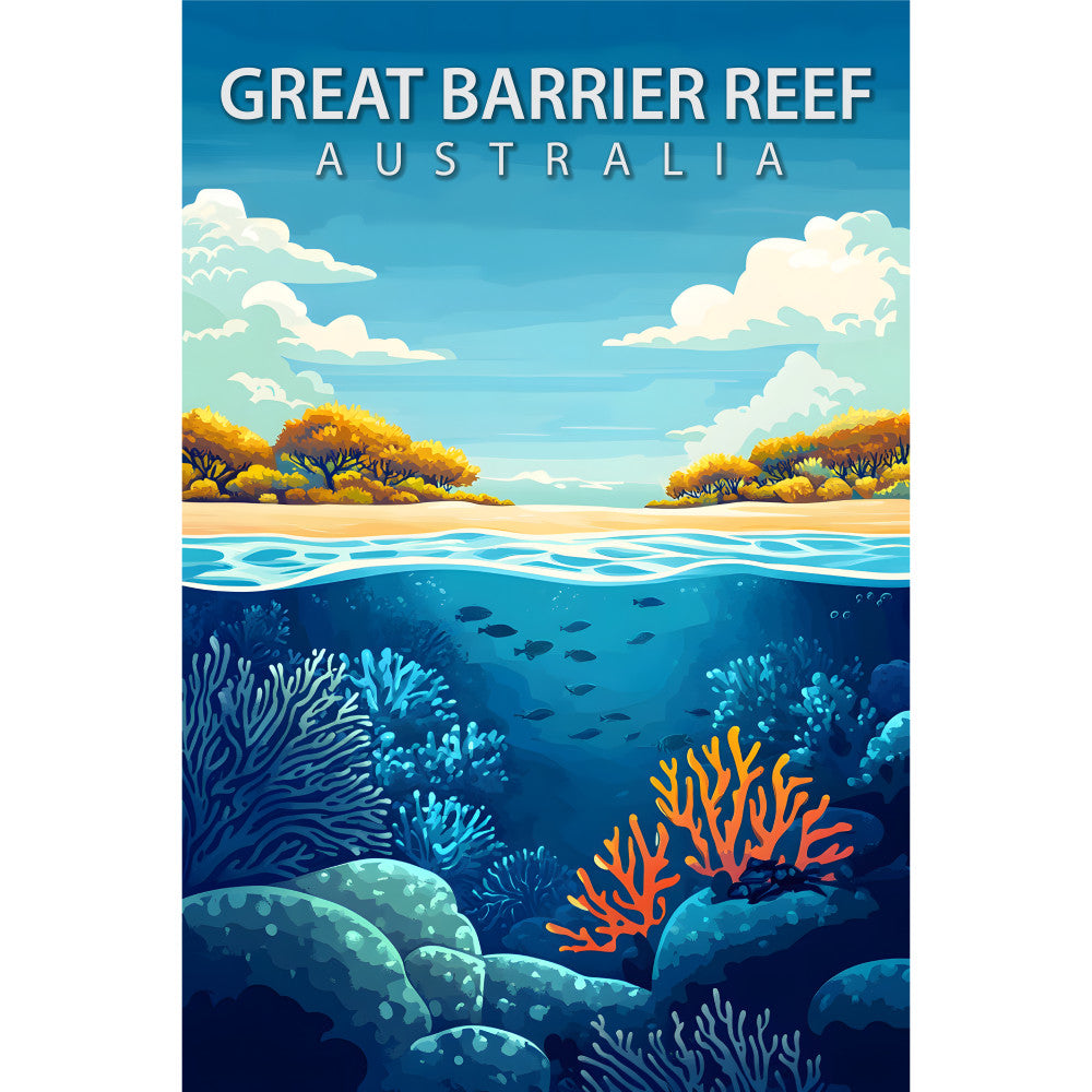 Beautiful Places Travel Poster Fabric Panel 13