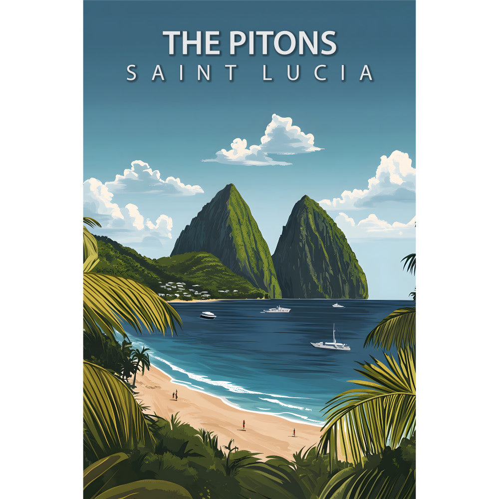 Beautiful Places Travel Poster Fabric Panel 25