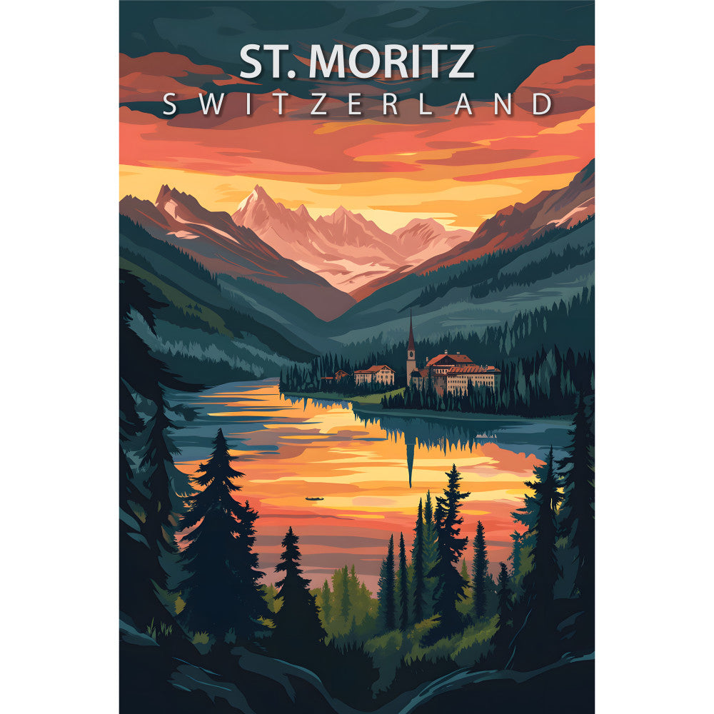 Beautiful Places Travel Poster Fabric Panel 27