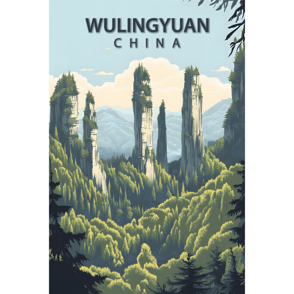 Beautiful Places Travel Poster Fabric Panel 28
