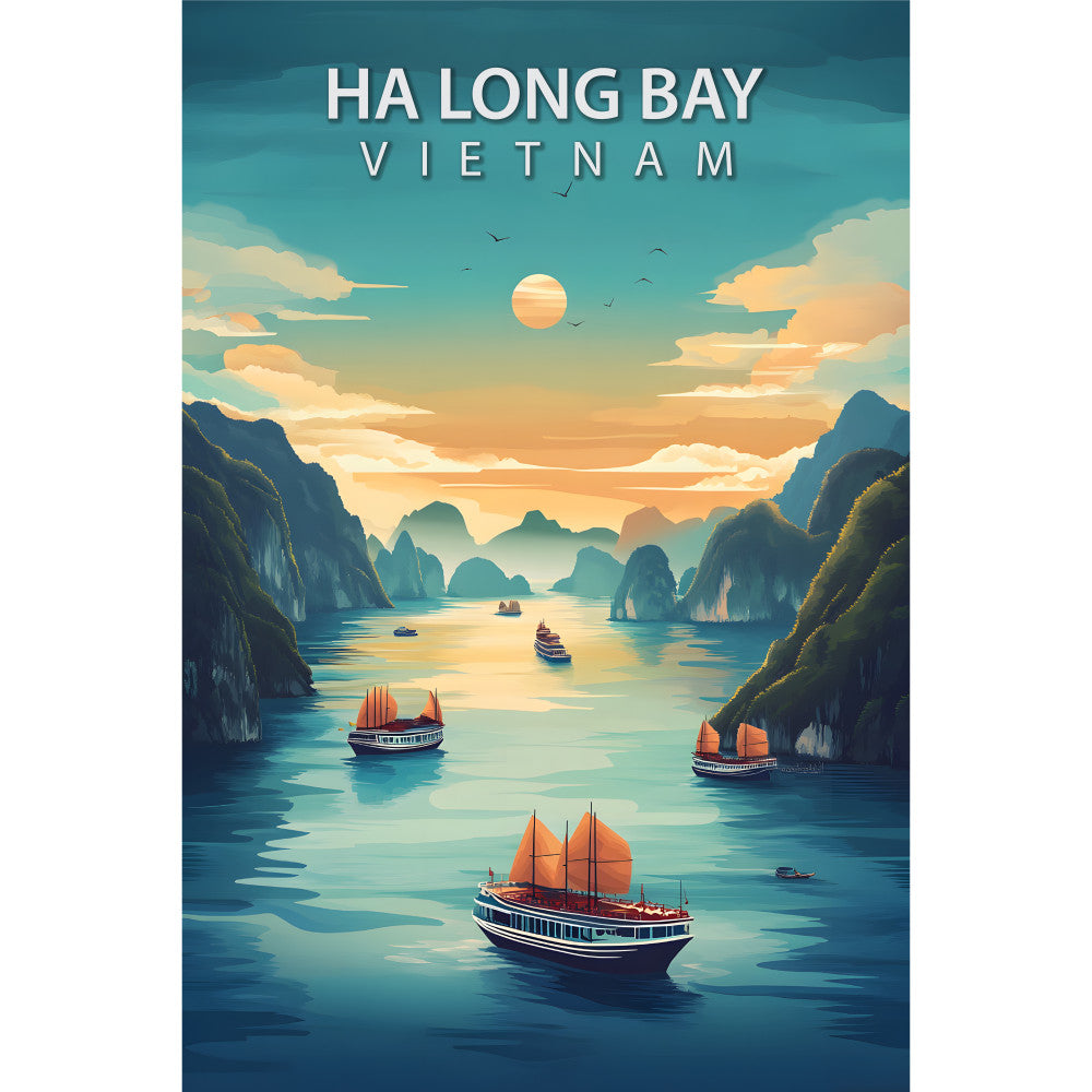 Beautiful Places Travel Poster Fabric Panel 4