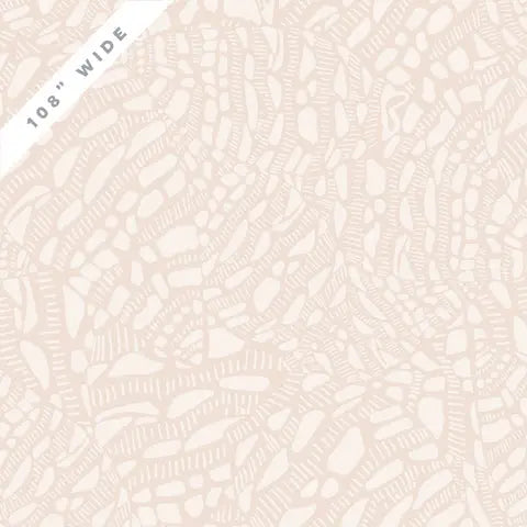 Beige Neverending Seashell Serenade Quilter's Weight Cotton Wideback Fabric per yard Cloud9 Fabrics