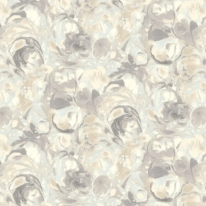 Beige Smokey Paint Swirls Cotton Wideback Fabric per yard - Linda's Electric Quilters