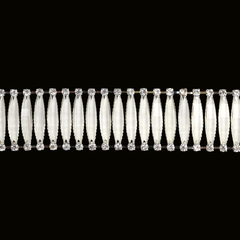 Belagio Enterprises - 1 1/2" Width High-End Rhinestone Trim (5 YDS) - BR-416