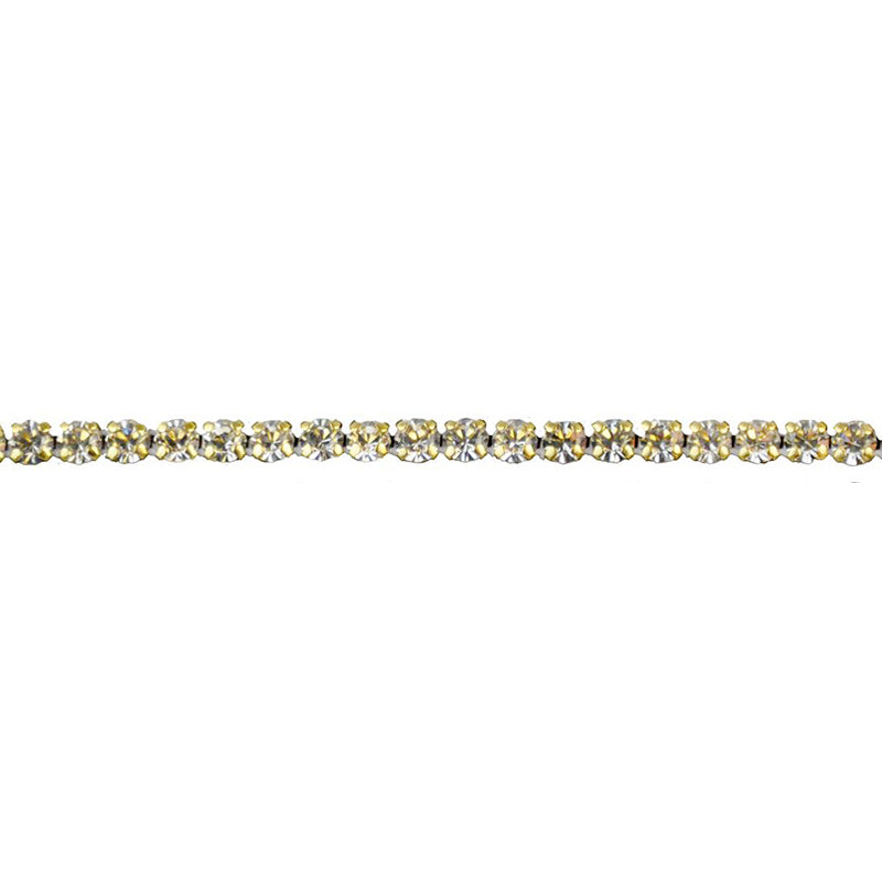 Belagio Enterprises - 1/8" Width Rhinestone Trim without Mesh Lip (12 Yard Roll) - BR-444-10