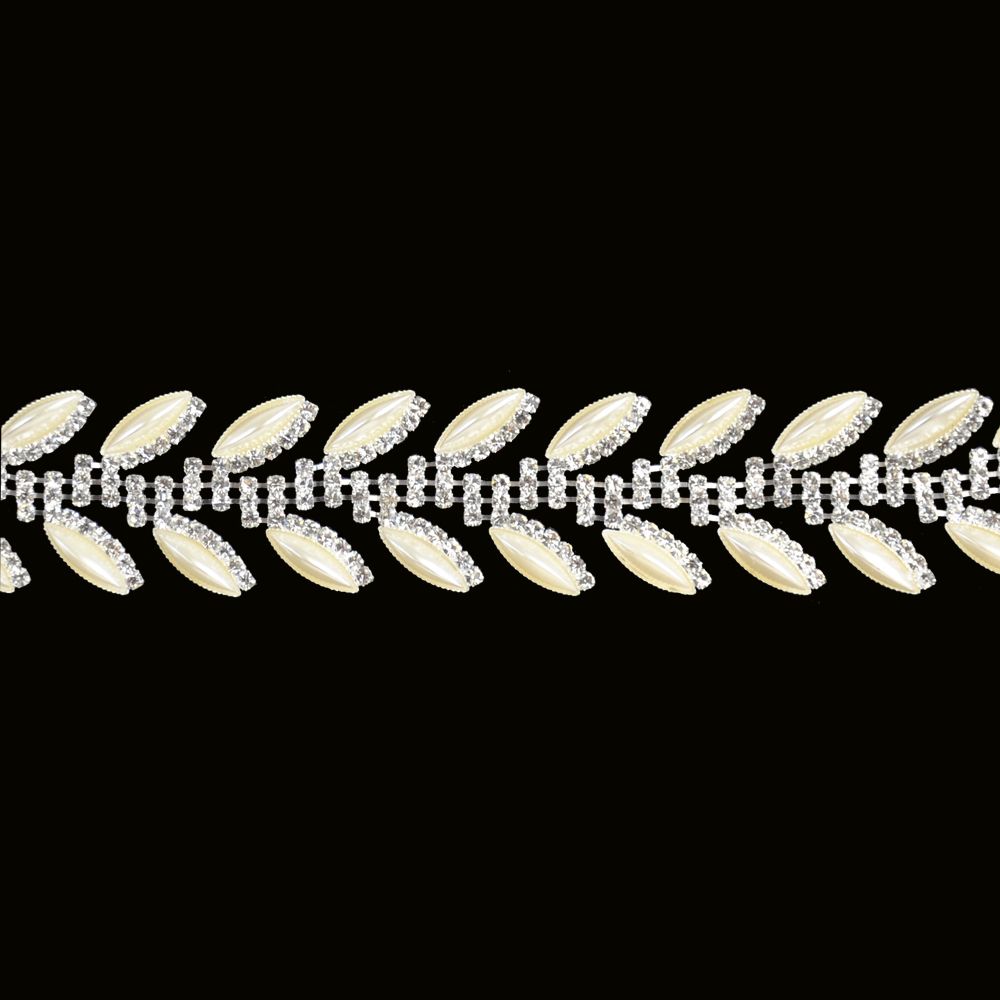 Belagio Enterprises - 1" Width High-End Rhinestone Trim (5 Yard Roll) - BR-409