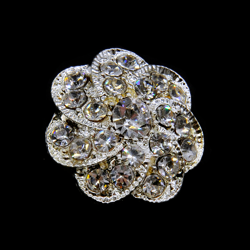 Belagio Enterprises - 1" Width Rhinestone Buttons (6pcs per Order) - BRB-160