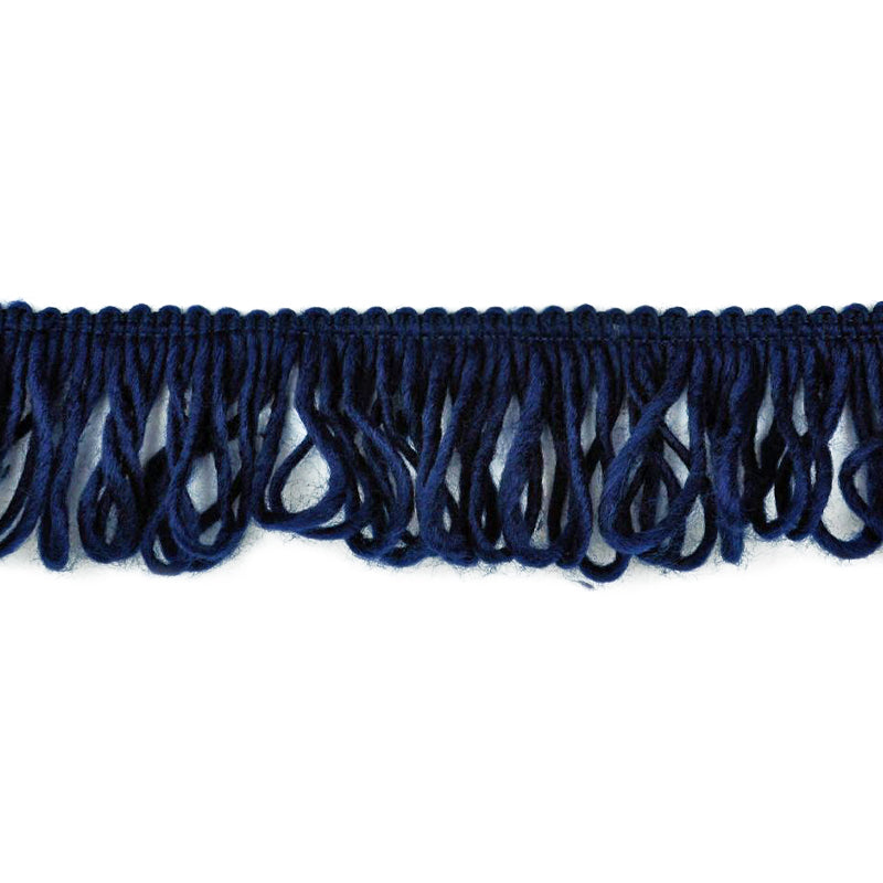 Belagio Enterprises - 2 1/2" length MOHAIR LOOP FRINGE (25 Yard Roll) - BF-1361-05 Navy Blue