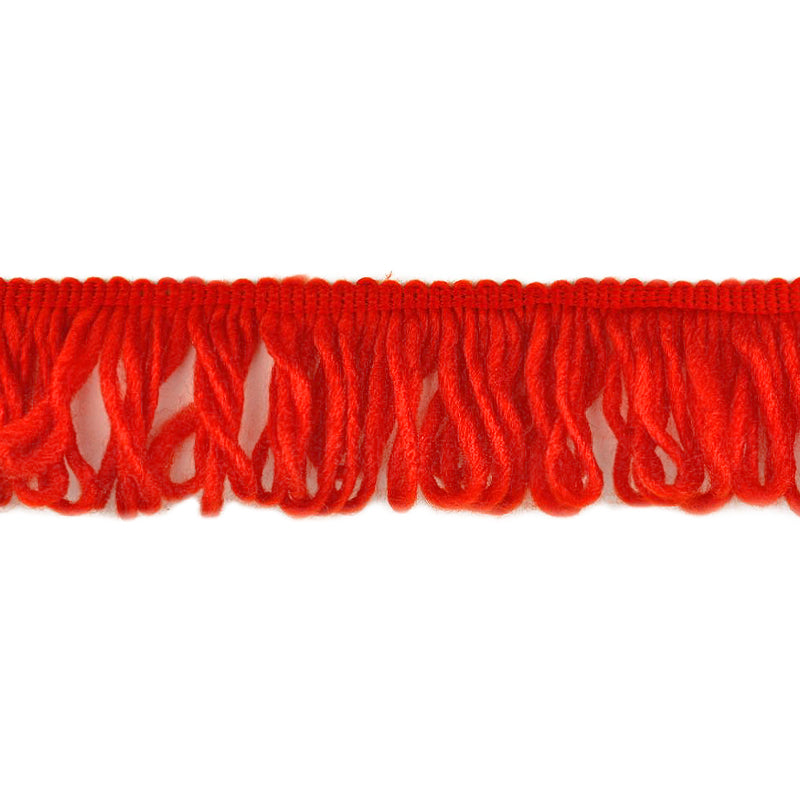 Belagio Enterprises - 2 1/2" length MOHAIR LOOP FRINGE (25 Yard Roll) - BF-1361-19 Orange