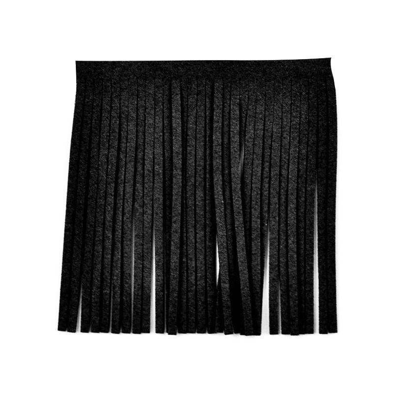 Belagio Enterprises - 4-inch Suede Leather Fringe (25 Yard Roll) - P-7771-02 Black
