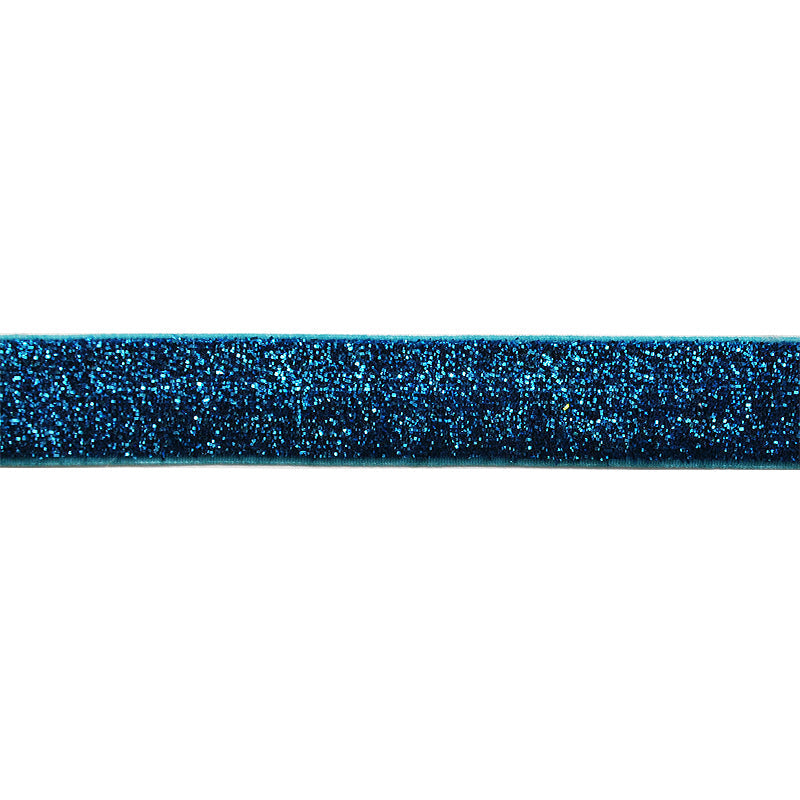 Belagio Enterprises - 5/8" width Glitz and Glamour Elastic Ribbon (20 Yard Roll) - BE-306-23 Teal