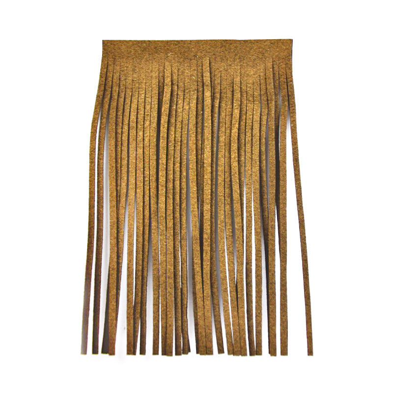 Belagio Enterprises - 6-inch Suede Leather Fringe (25 Yard Roll) - P-7772-16 Tan