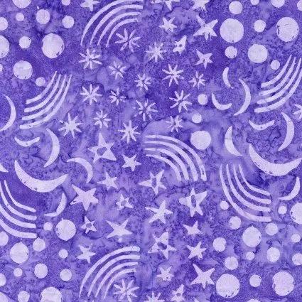 Benartex 9157-66 Bali Mojave - Night Sky Purple 45" Fabric Per Yard Fabric Fanatics