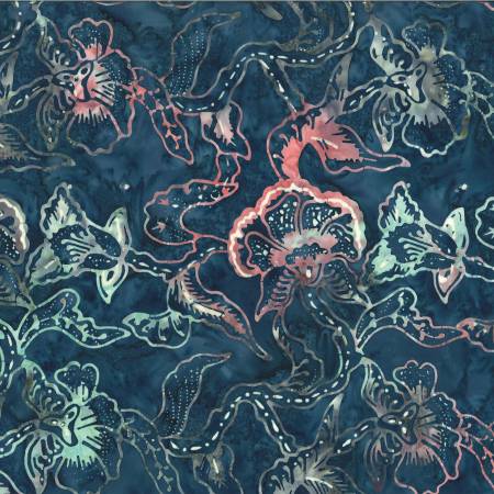 Benartex 9278-52 Bali Samara - Denim 45" Fabric Per Yard