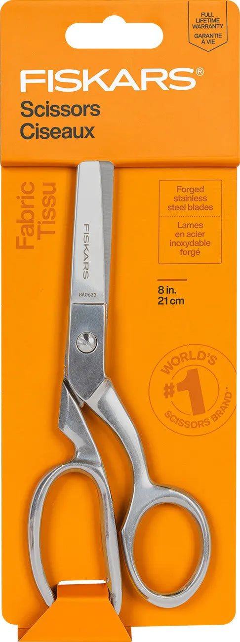 Bent Forged Steel Scissor 8in - Linda's Electric Quilters