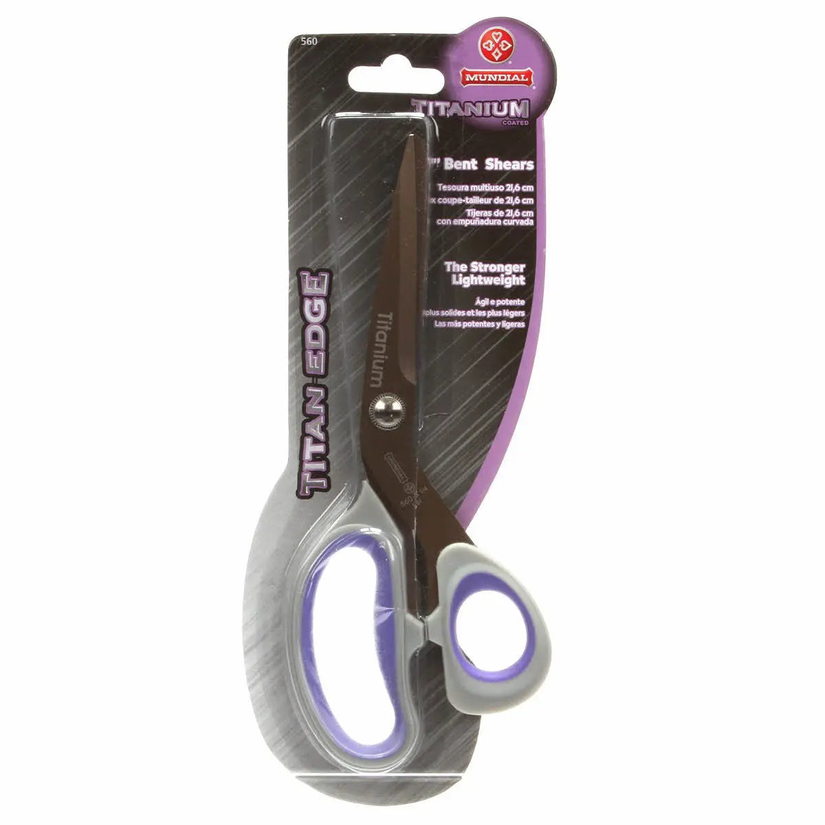 Bent Titanium Coated Scissor 8 1/2in - Linda's Electric Quilters