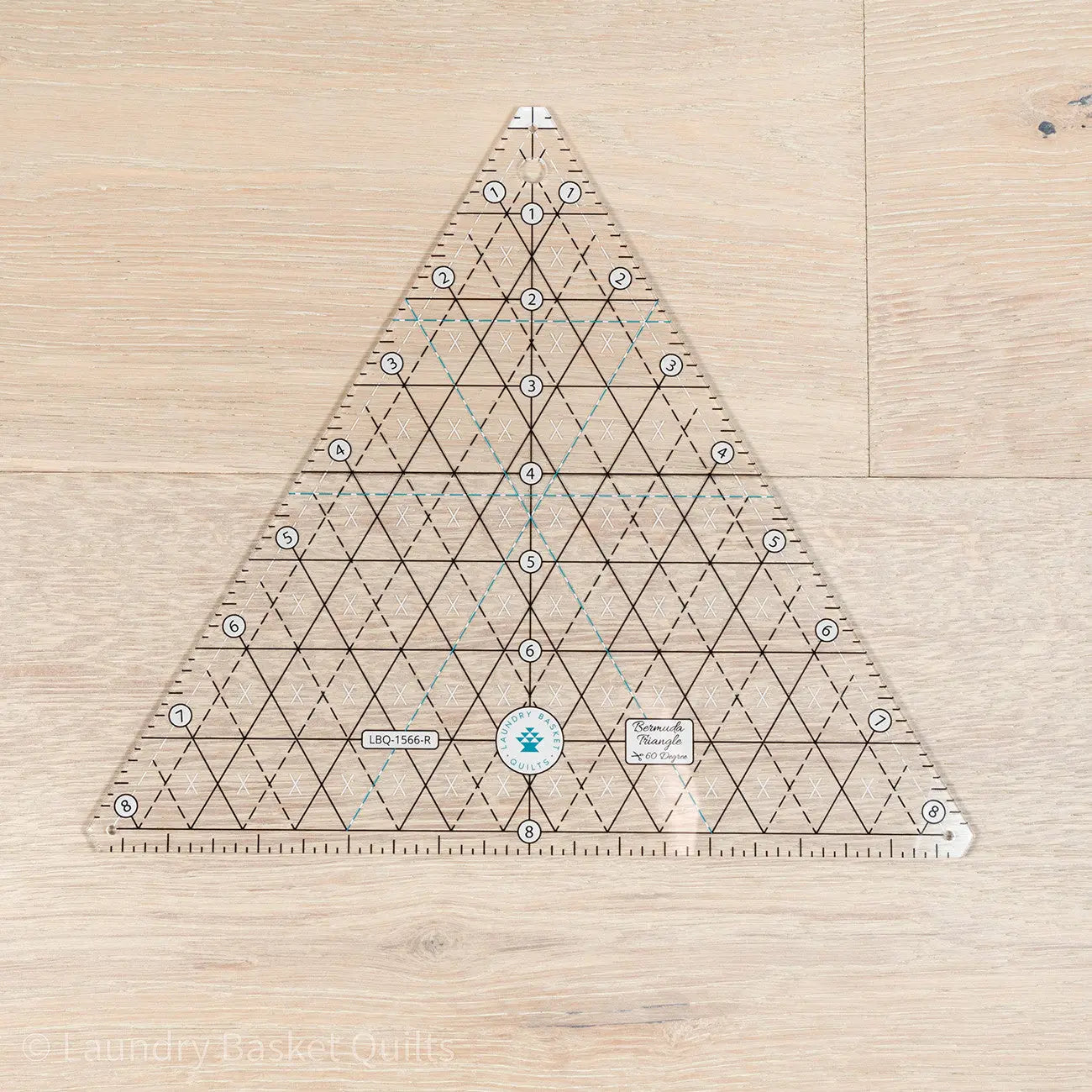 Bermuda Triangle 60 Degree Template Ruler - Linda's Electric Quilters