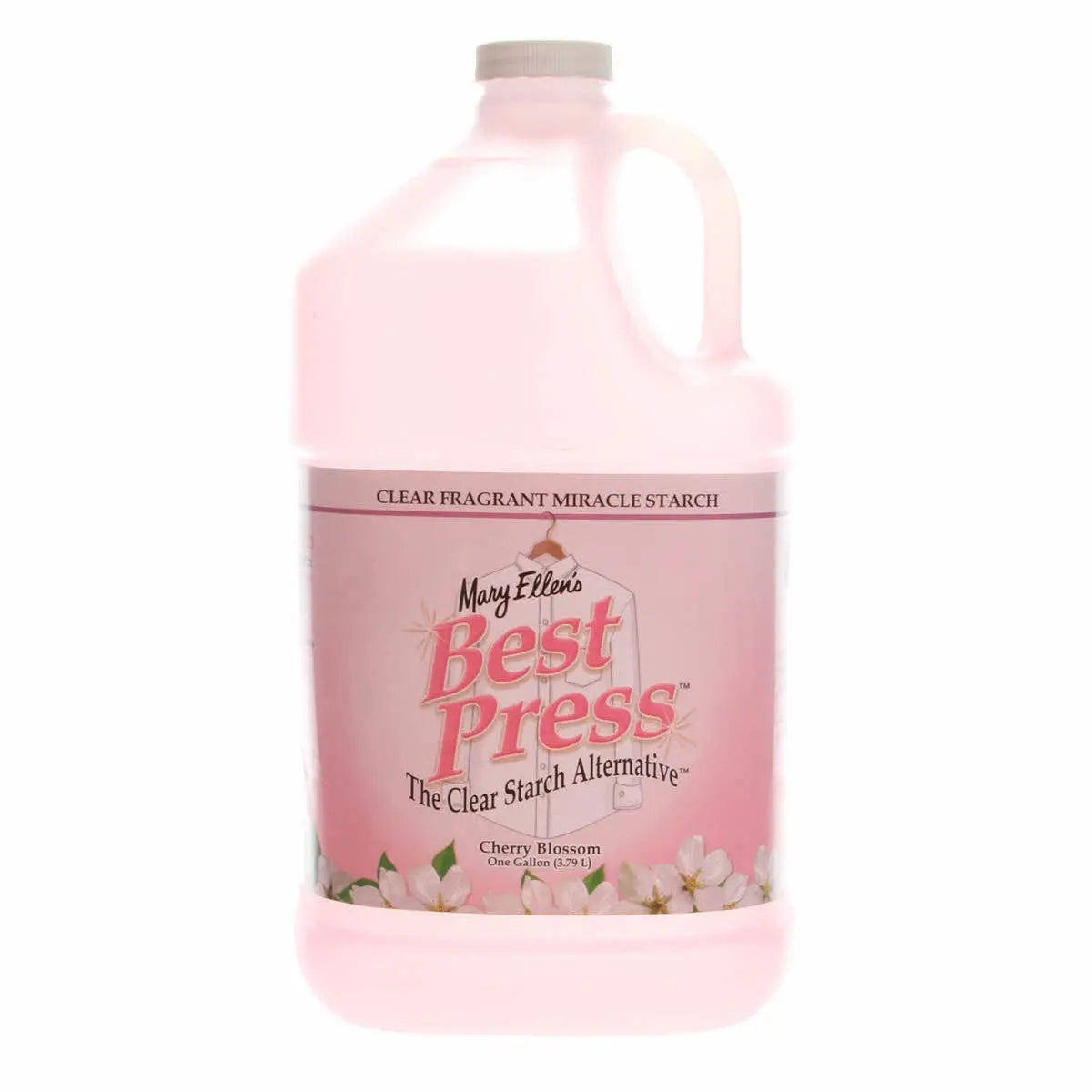 Best Press Spray Starch Cherry Blossom Gallon Refill Size - Linda's Electric Quilters