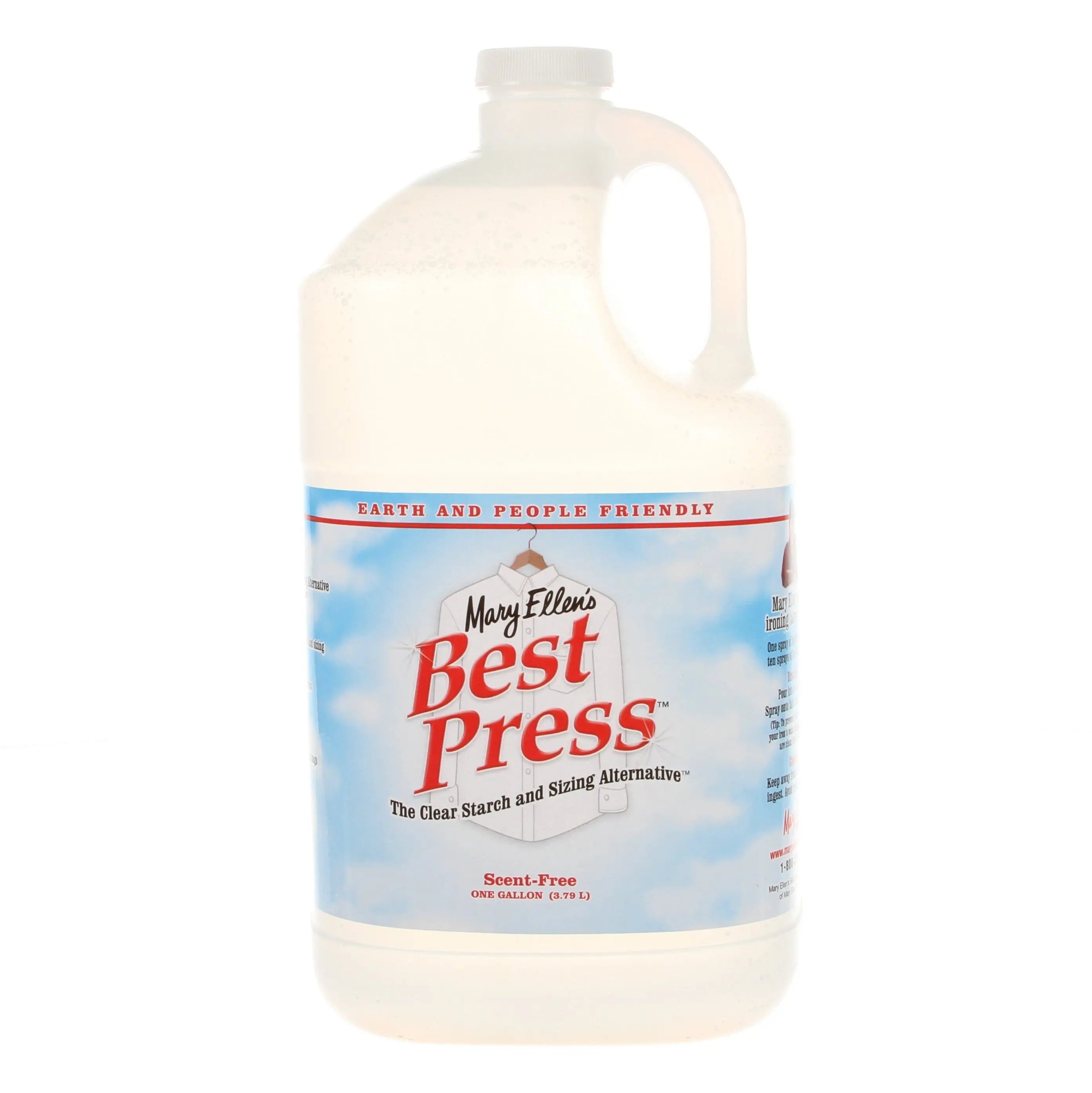 Best Press Spray Starch Scent Free Gallon Refill Size - Linda's Electric Quilters