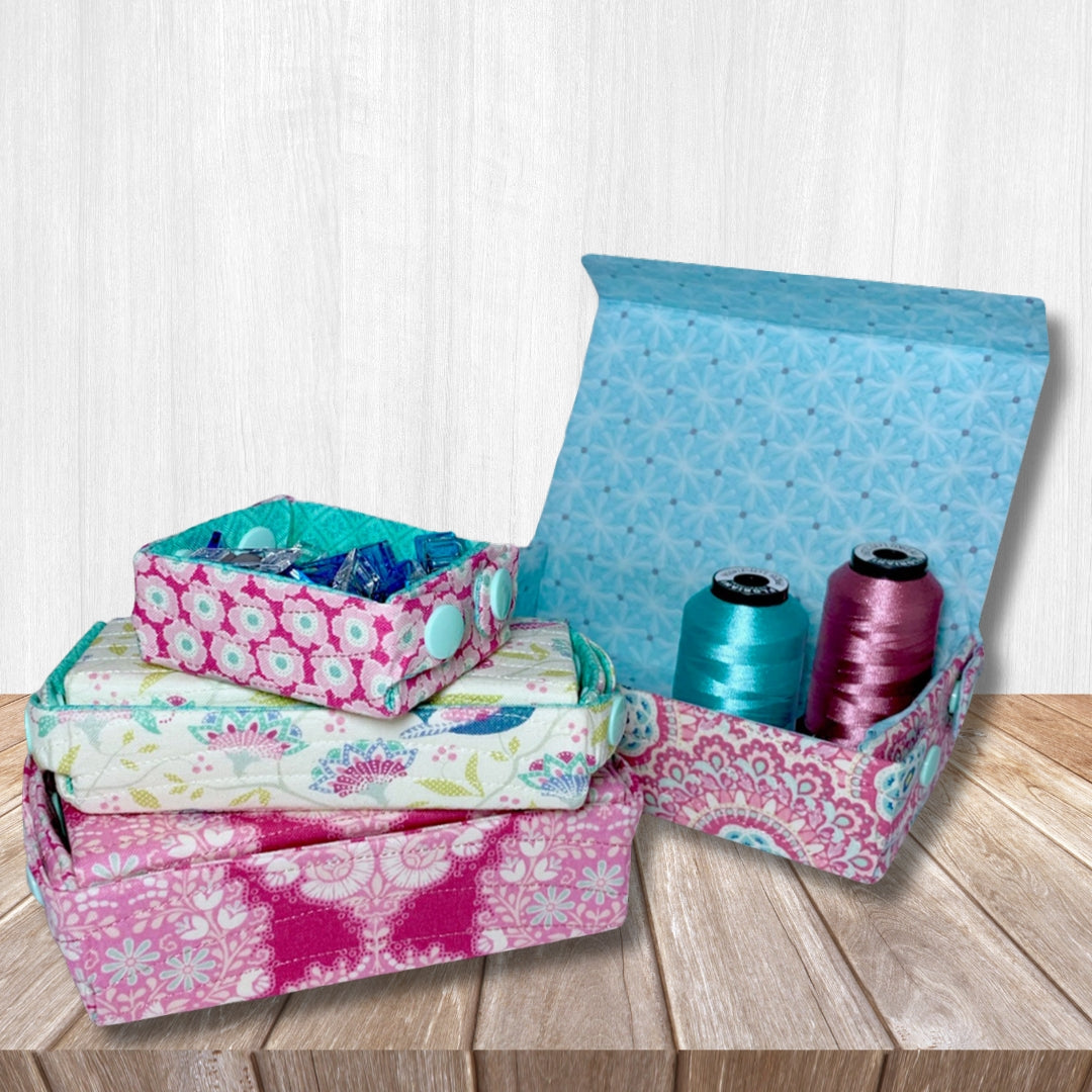 Betty Boxes In the Hoop Machine Embroidery Design Set Pickle Pie Designs