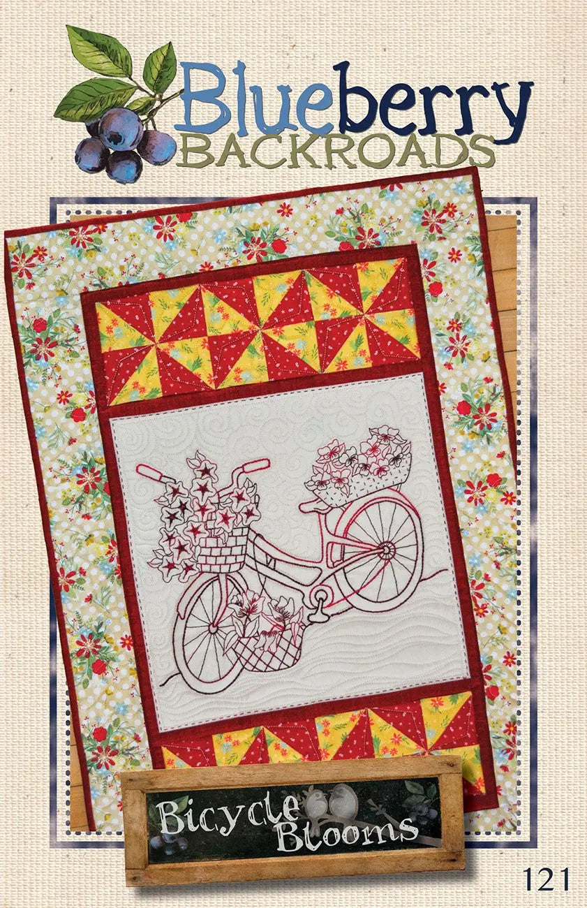 Bicycle Blooms - Linda's Electric Quilters
