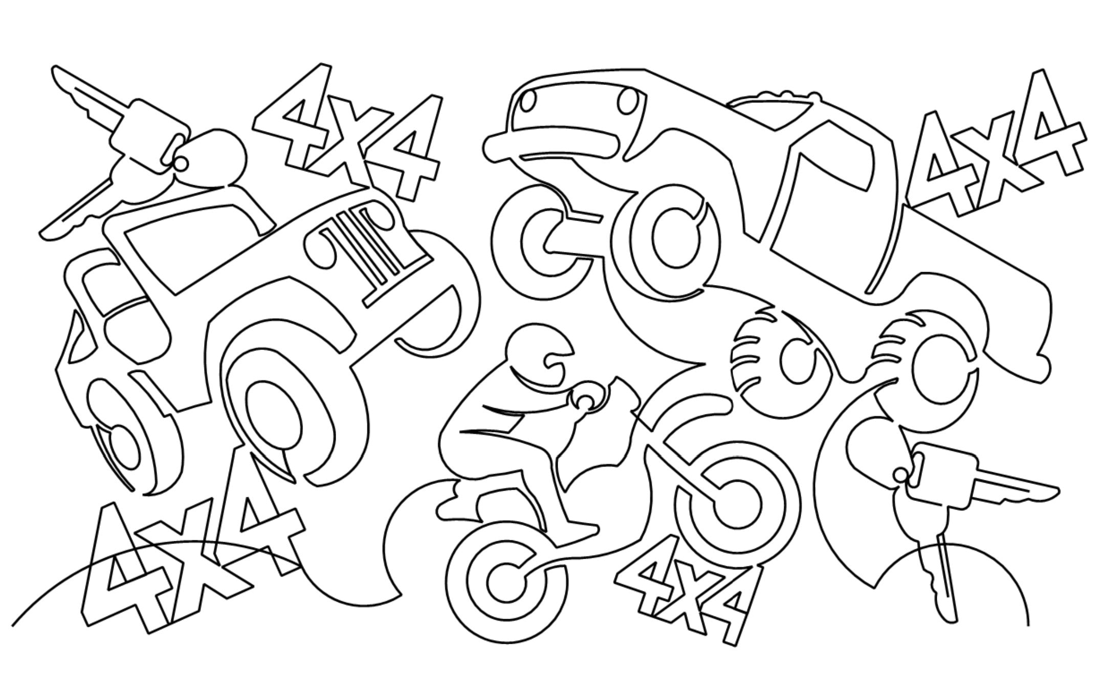 Big Boy Toys Digital E2E Wildflower Quilting Pantograph Close Up