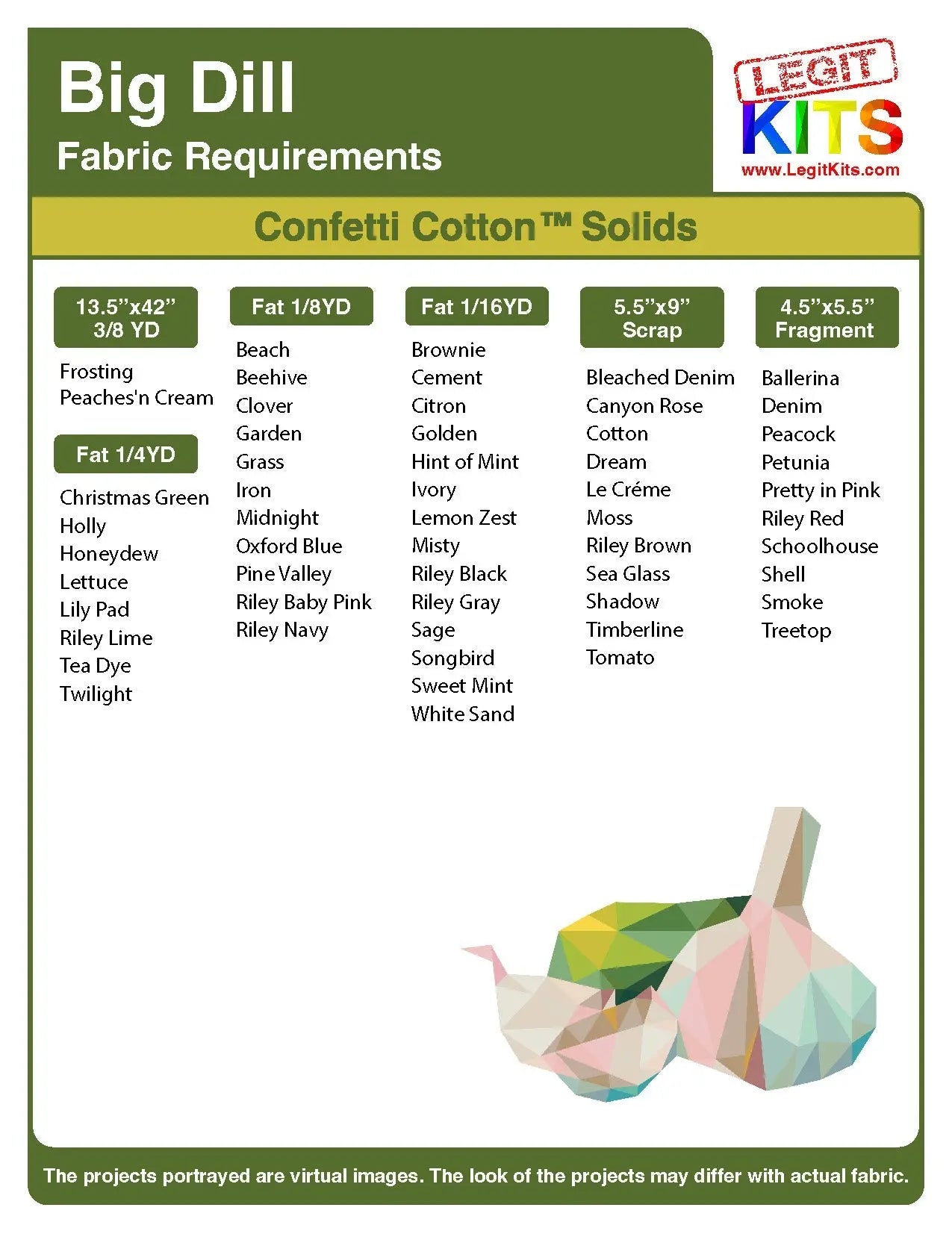 Big Dill Pattern Legit Kits