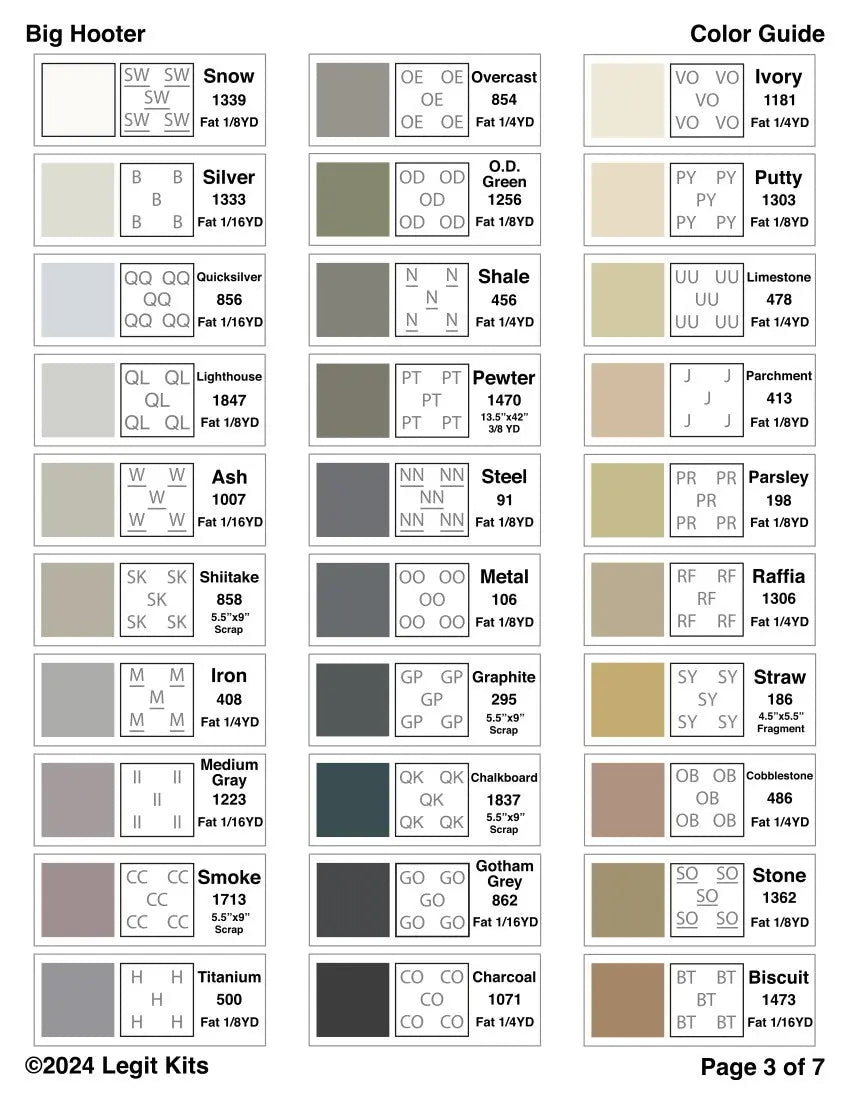 Big Hooter Quilt Kit Legit Kits