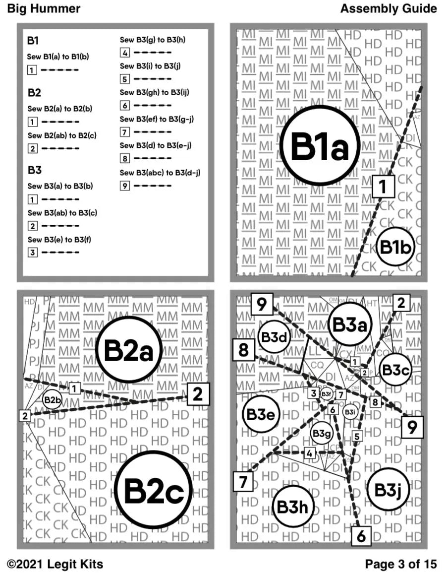 Big Hummer Pattern Legit Kits