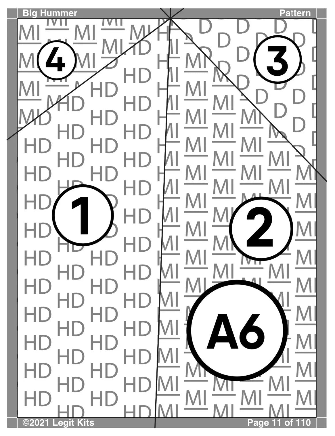 Big Hummer Pattern Legit Kits