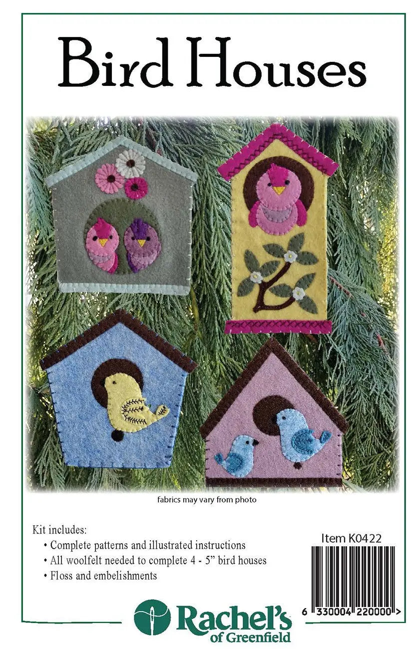 Bird Houses Kit - Linda's Electric Quilters