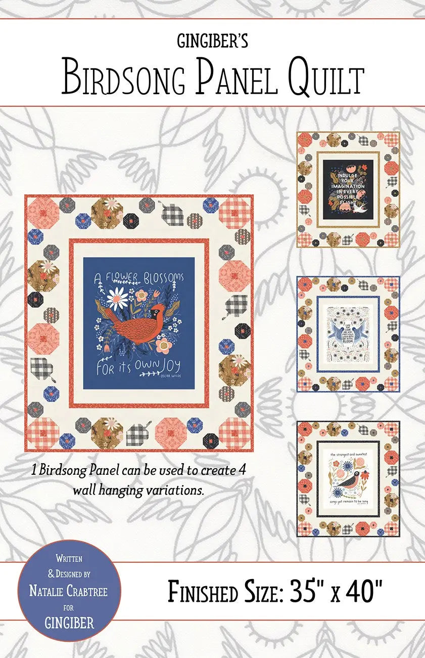 Birdsong Panel Quilt Pattern Checker Distributor